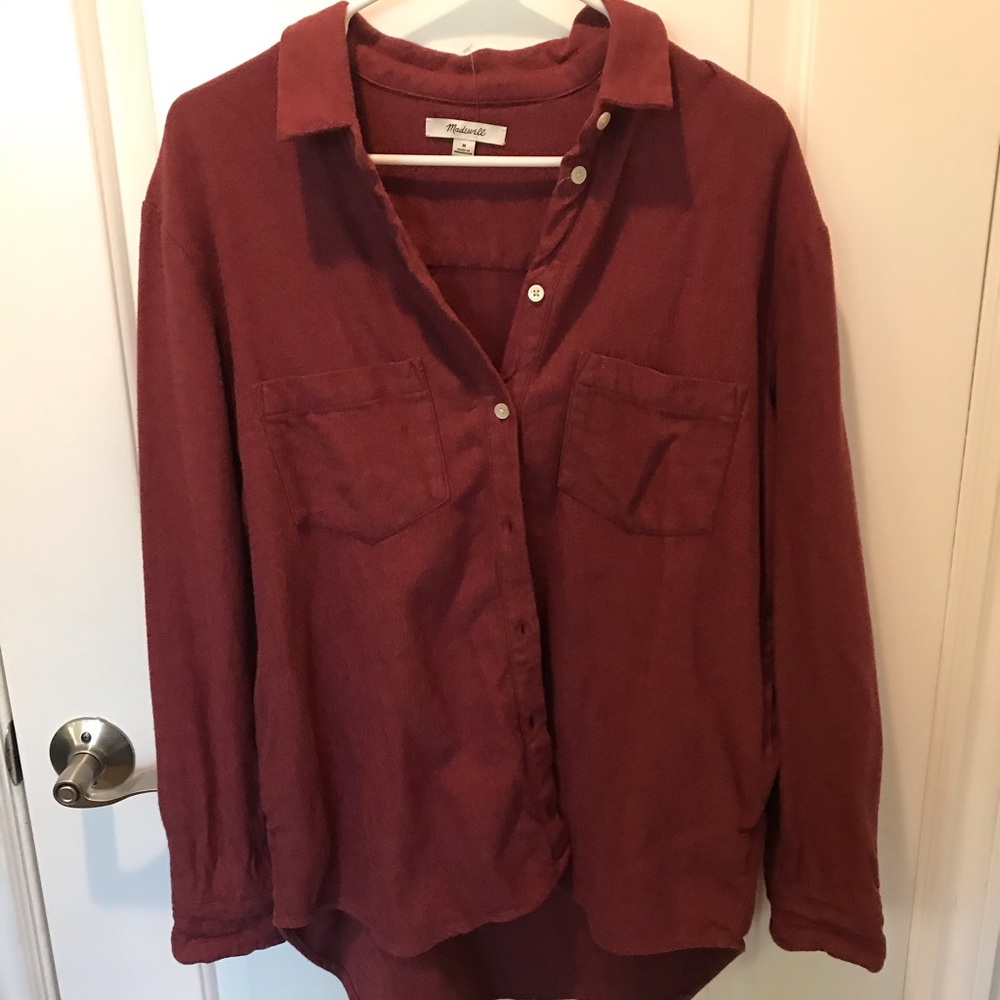 Madewell Ex-Boyfriend Flannel Oversized Shirt